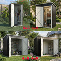 BIRCHTREE Garden Shed Metal Pent Roof