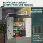 BIRCHTREE Garden Shed Metal Pent Roof