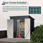 BIRCHTREE Garden Shed Metal Pent Roof
