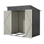 BIRCHTREE Garden Shed Metal Pent Roof