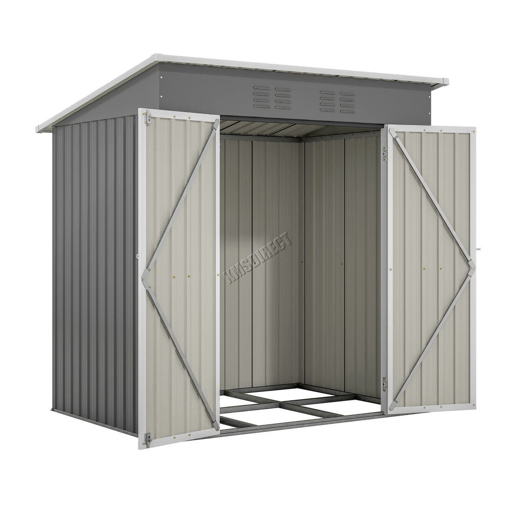 BIRCHTREE Garden Shed Metal Pent Roof