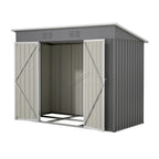 BIRCHTREE Garden Shed Metal Pent Roof