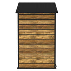 BIRCHTREE 6x4ft Plastic Garden Shed Wood Grain