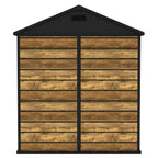 BIRCHTREE 6x4ft Plastic Garden Shed Wood Grain