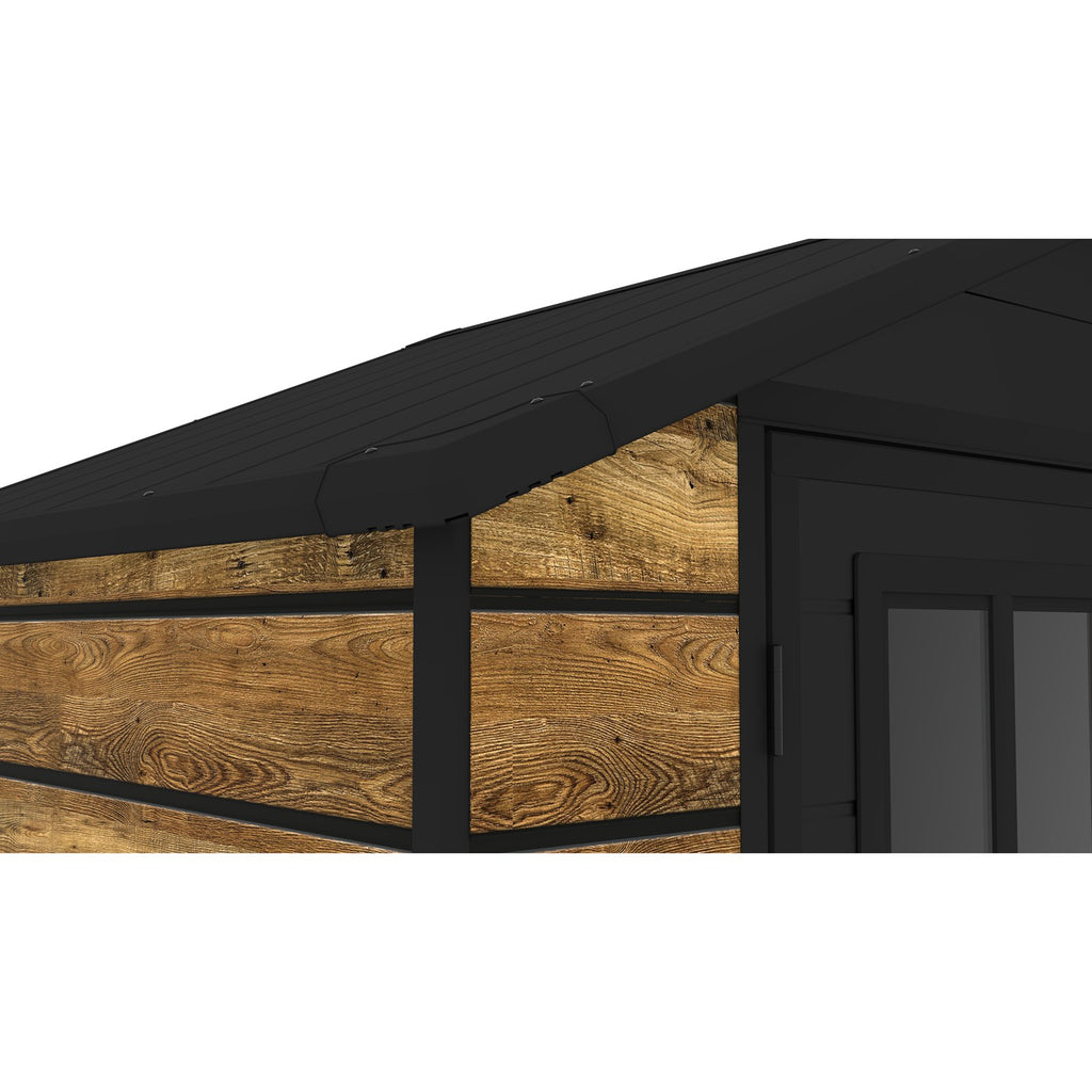 BIRCHTREE 6x4ft Plastic Garden Shed Wood Grain
