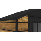 BIRCHTREE 6x4ft Plastic Garden Shed Wood Grain