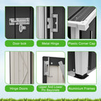 BIRCHTREE Garden Shed Metal Apex Roof