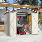 BIRCHTREE Garden Shed Metal Apex Roof