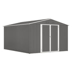 BIRCHTREE Garden Shed Metal Apex Roof
