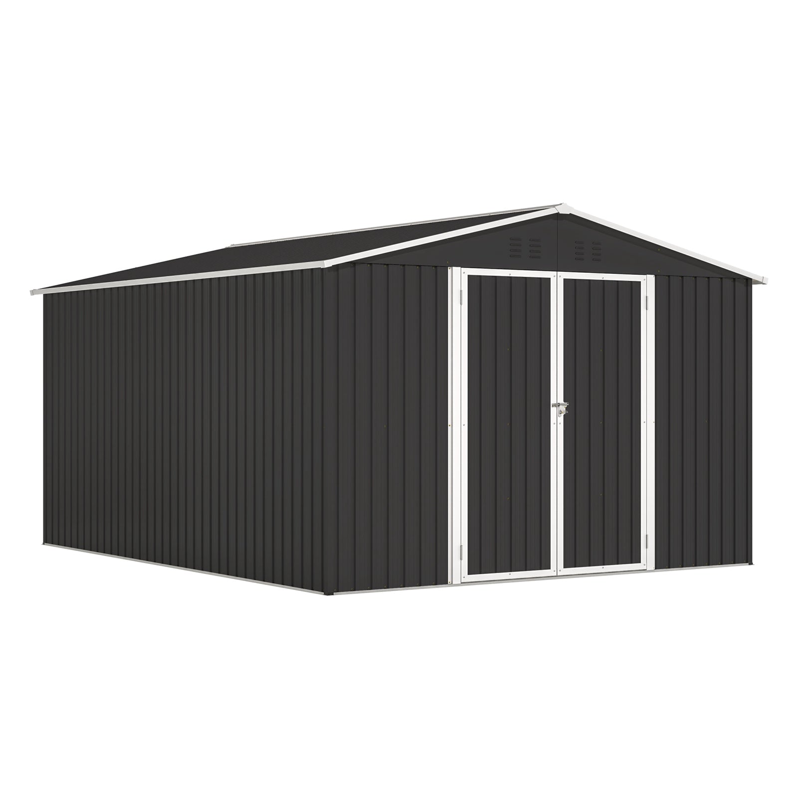 BIRCHTREE Garden Shed Metal Apex Roof