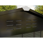 BIRCHTREE Metal Garden Shed Wood Grain