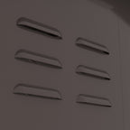 BIRCHTREE Metal Garden Shed Wood Grain