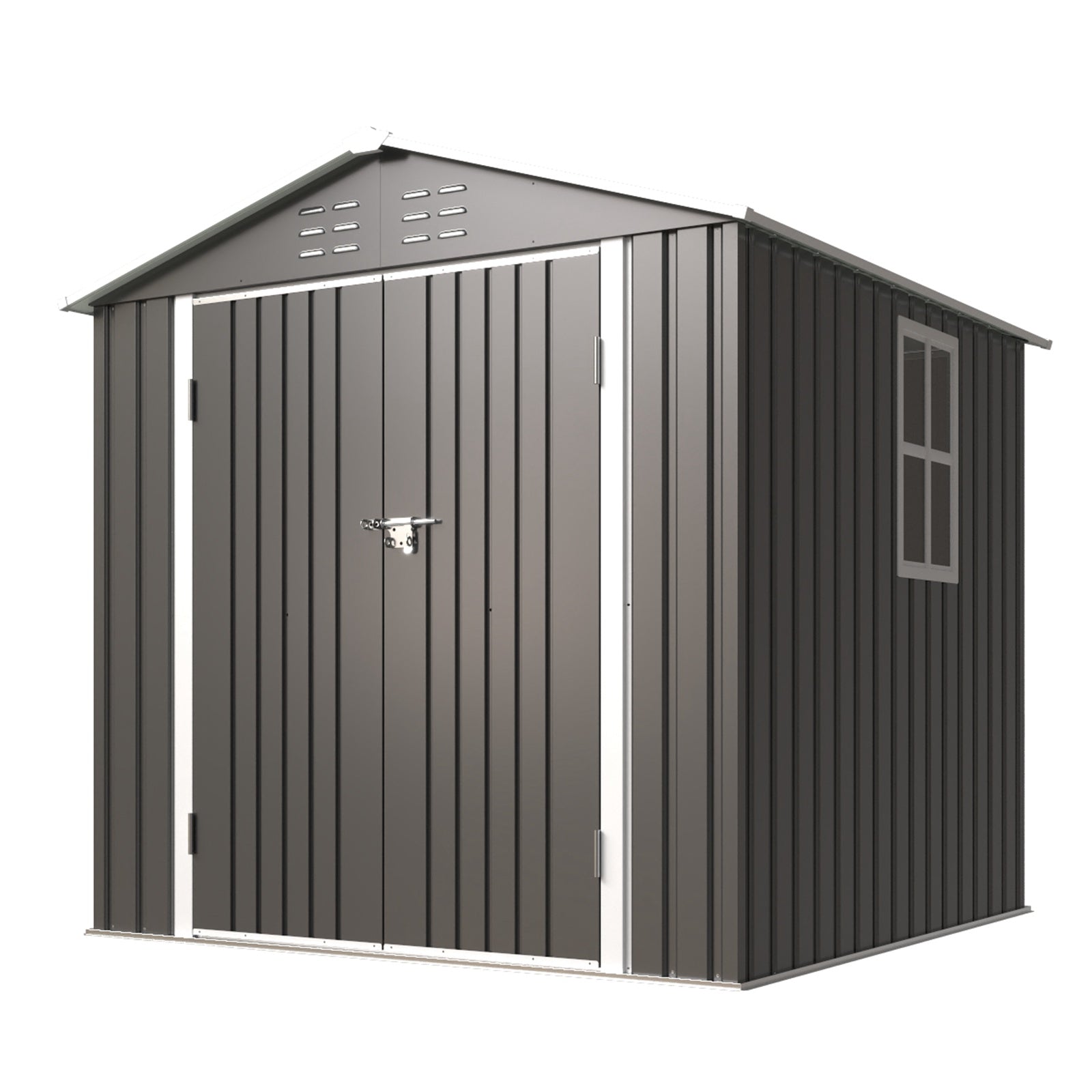 BIRCHTREE Garden Shed Metal With Window