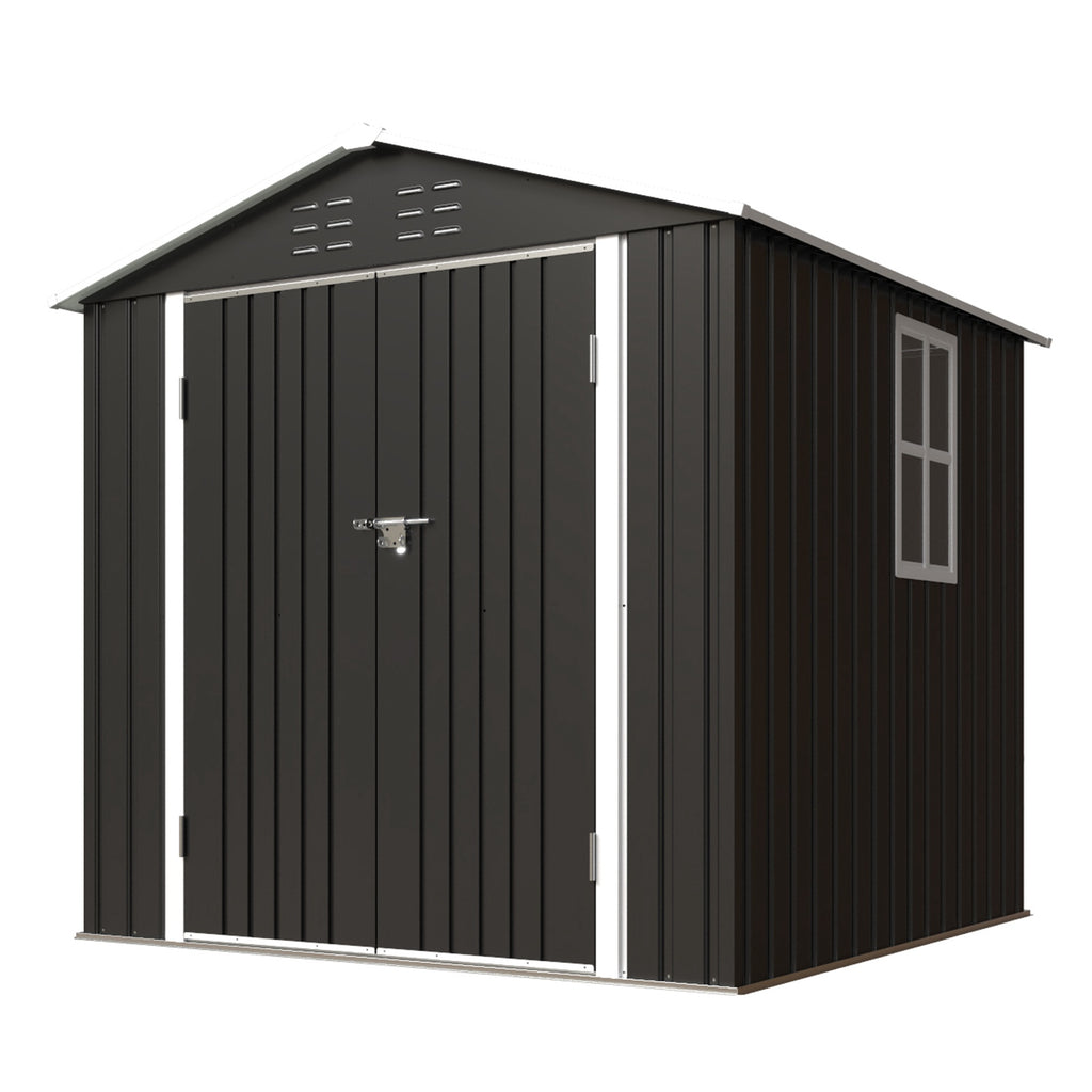 BIRCHTREE Garden Shed Metal With Window