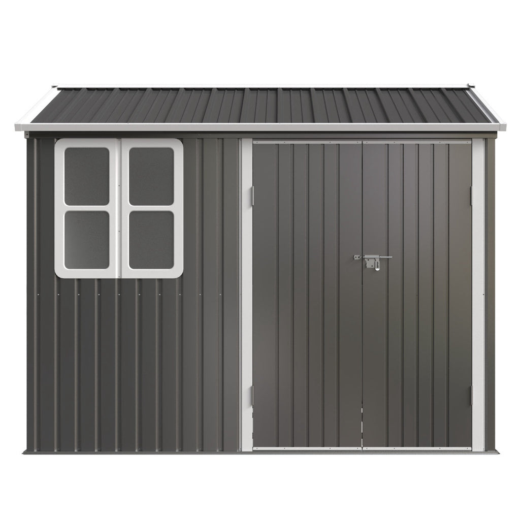 BIRCHTREE Garden Shed Metal With Window