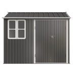 BIRCHTREE Garden Shed Metal With Window