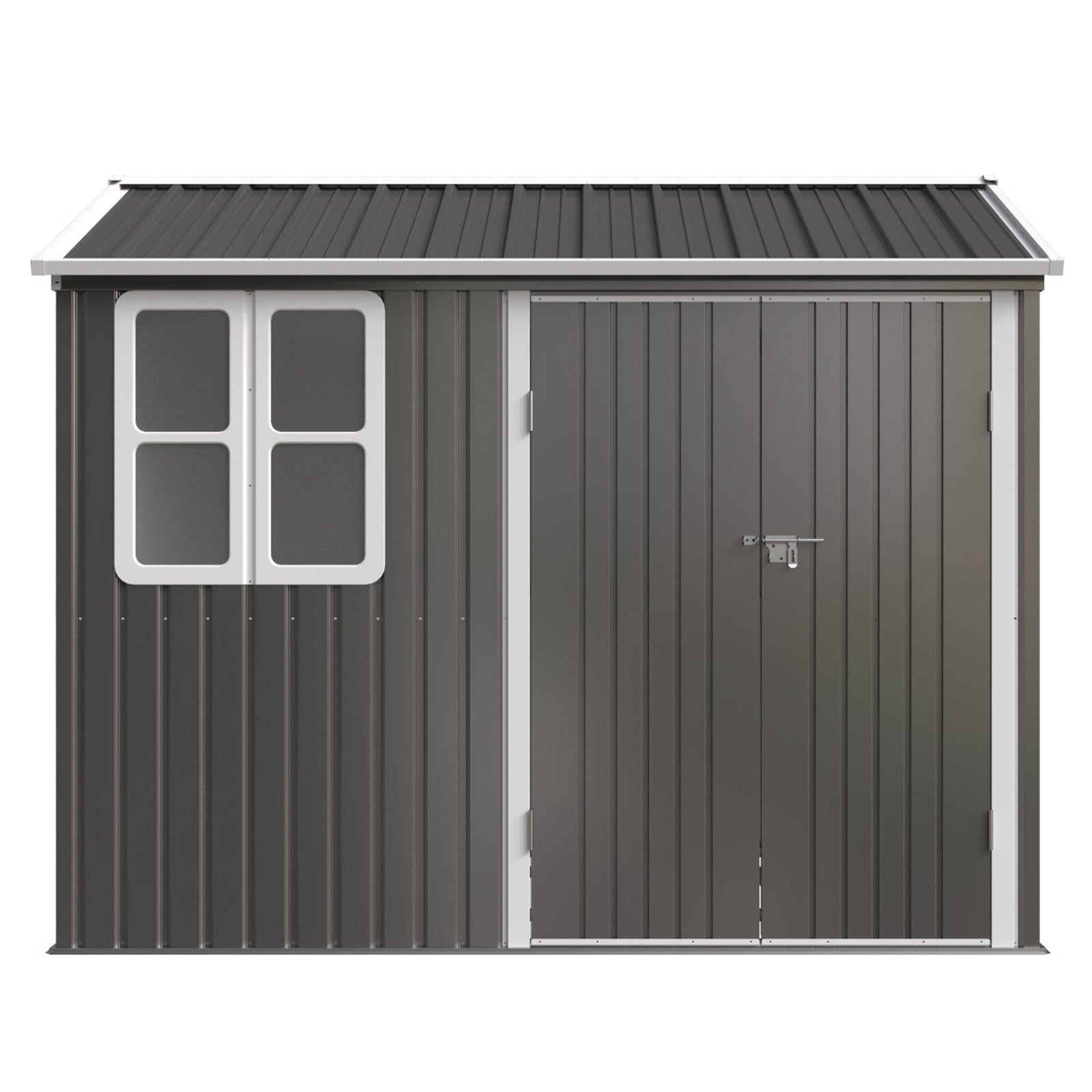 BIRCHTREE Garden Shed Metal With Window