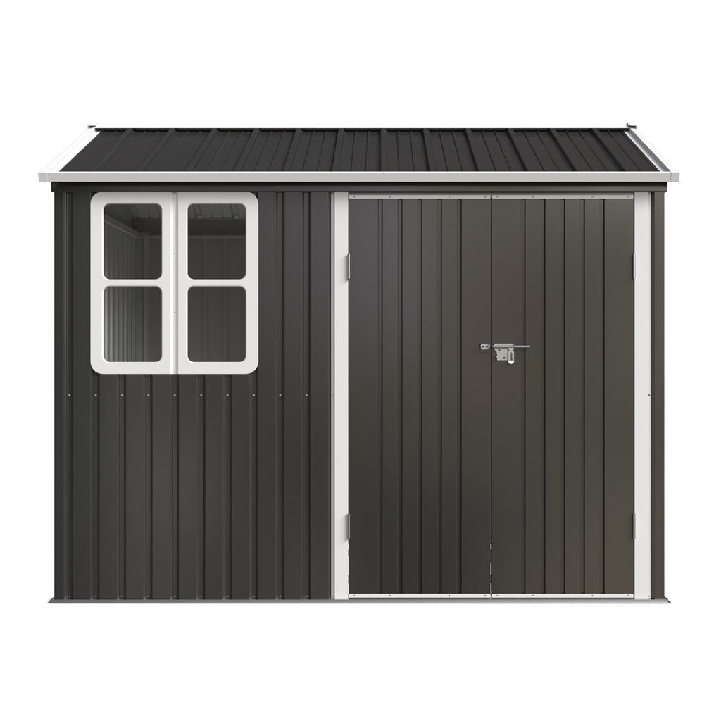 BIRCHTREE Garden Shed Metal With Window