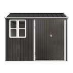 BIRCHTREE Garden Shed Metal With Window
