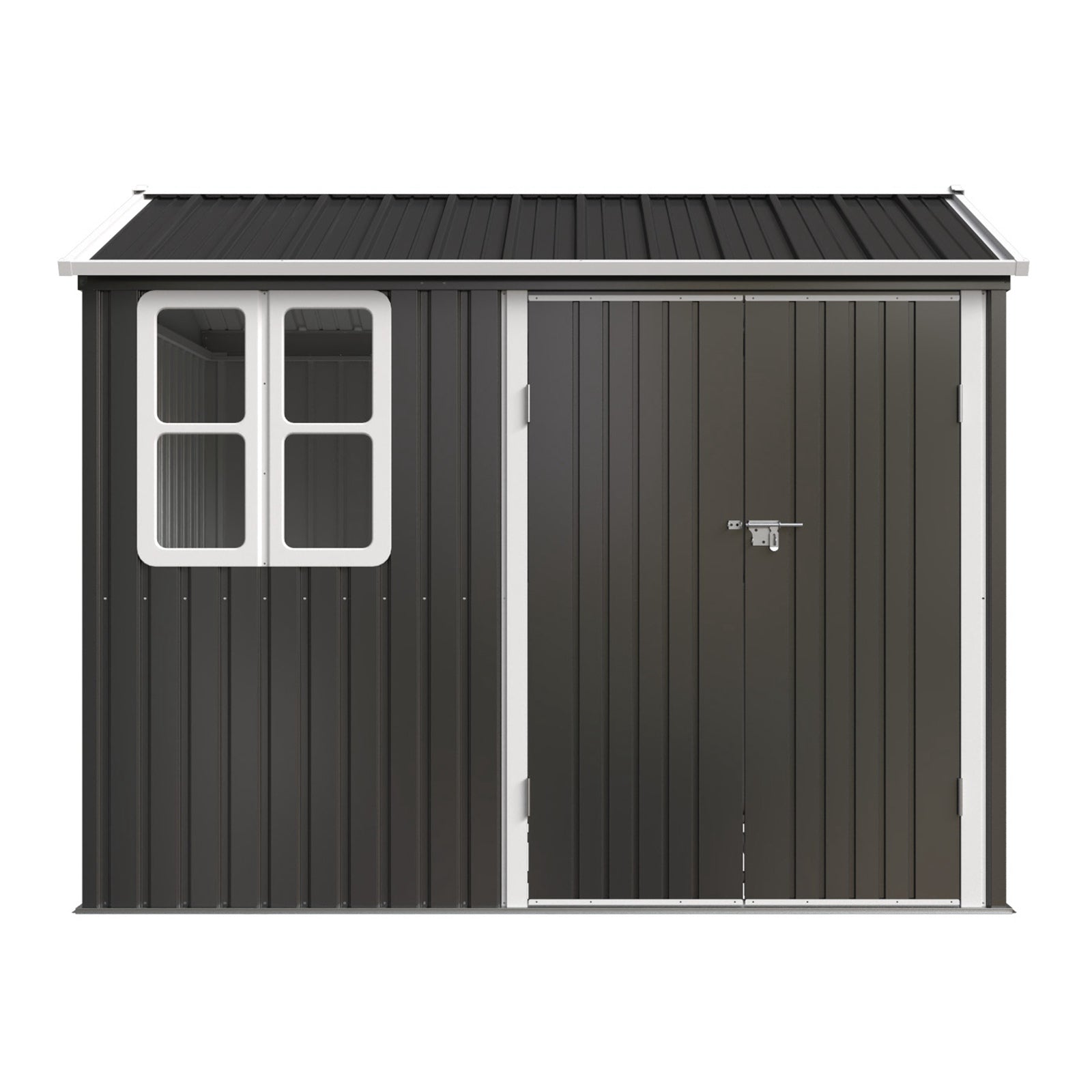 BIRCHTREE Garden Shed Metal With Window
