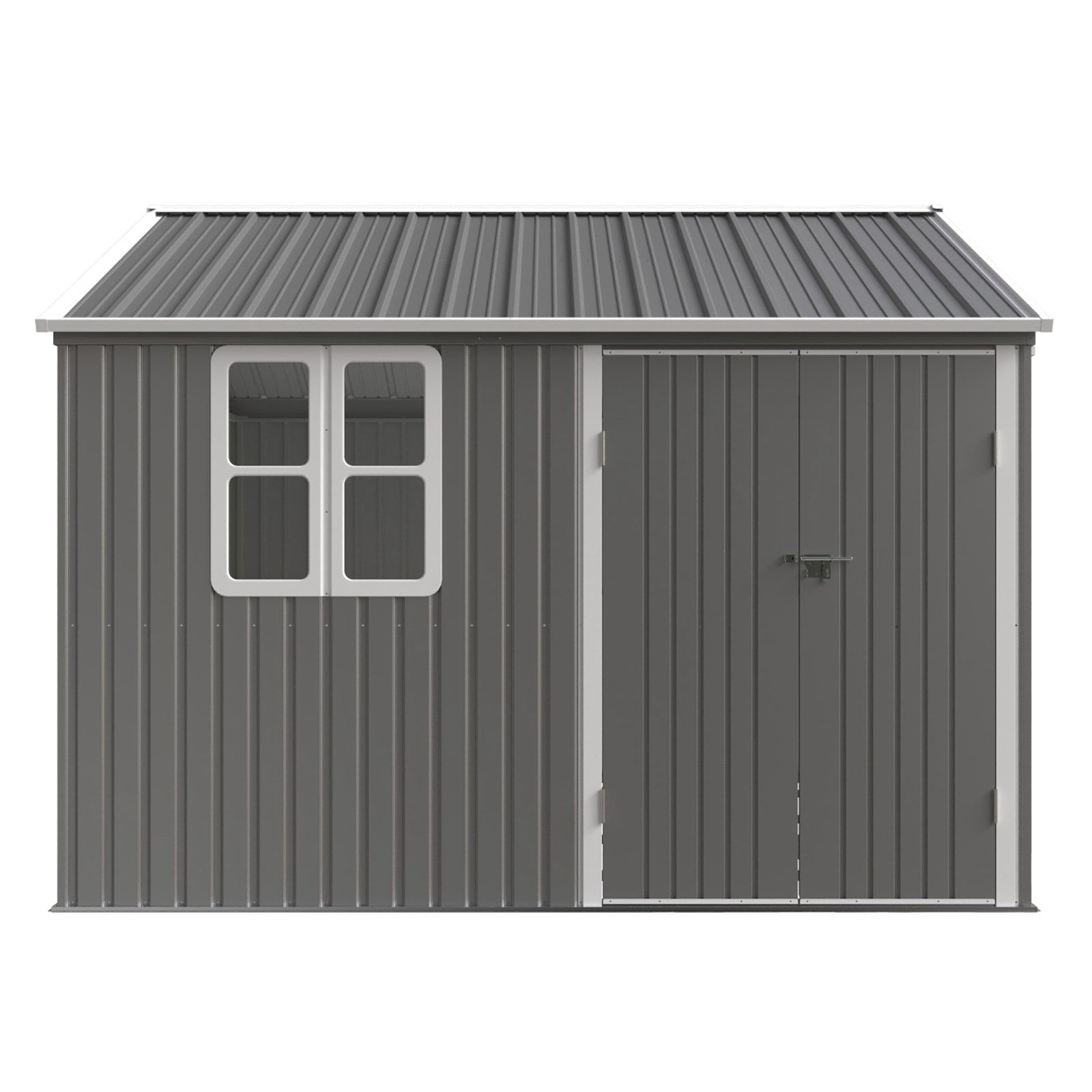 BIRCHTREE Garden Shed Metal With Window