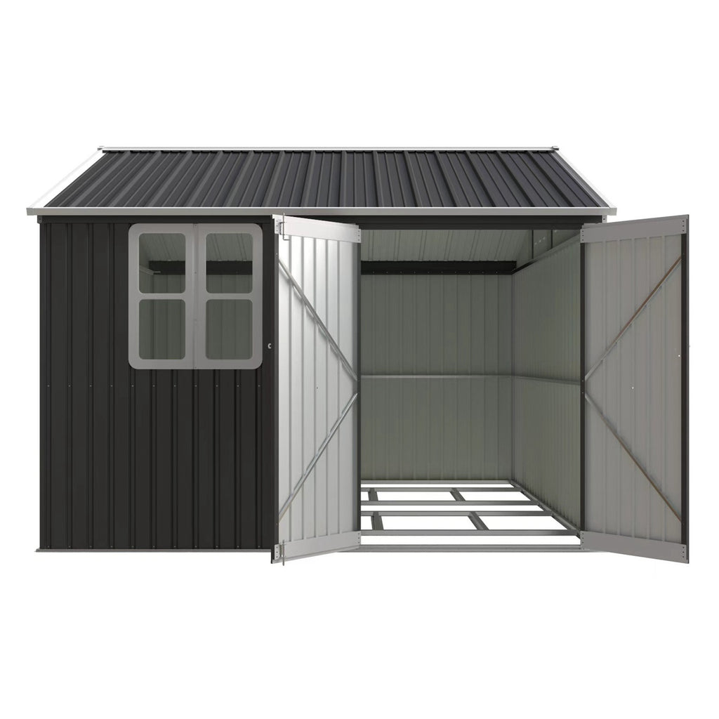 BIRCHTREE Garden Shed Metal With Window