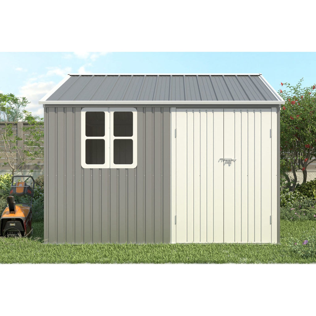 BIRCHTREE Garden Shed Metal With Window
