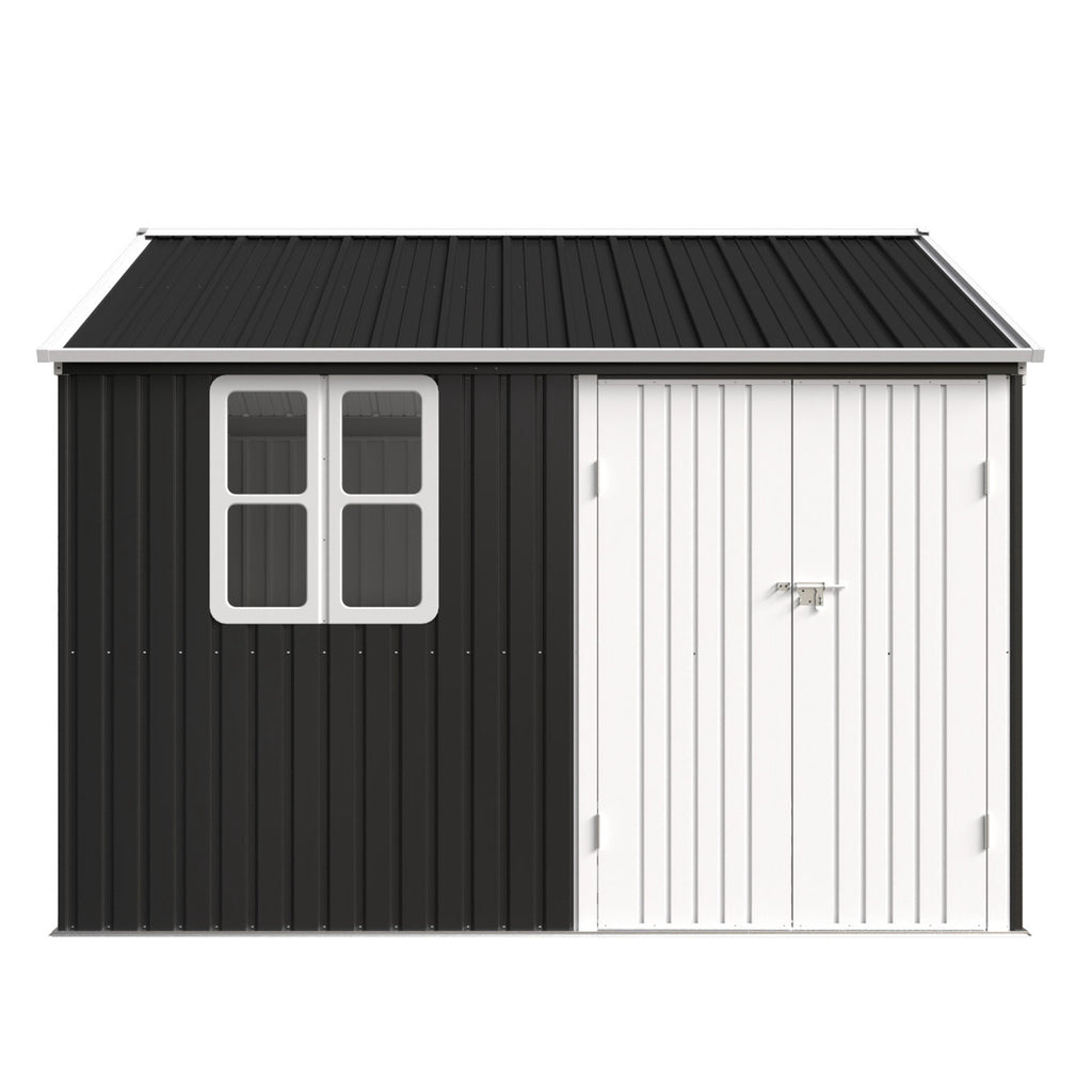 BIRCHTREE Garden Shed Metal With Window
