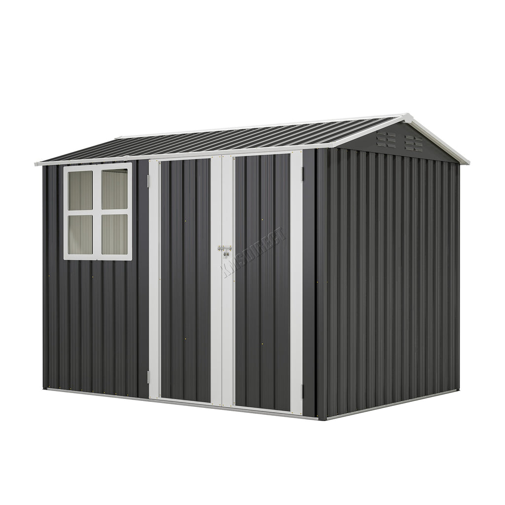 BIRCHTREE Garden Shed Metal With Window