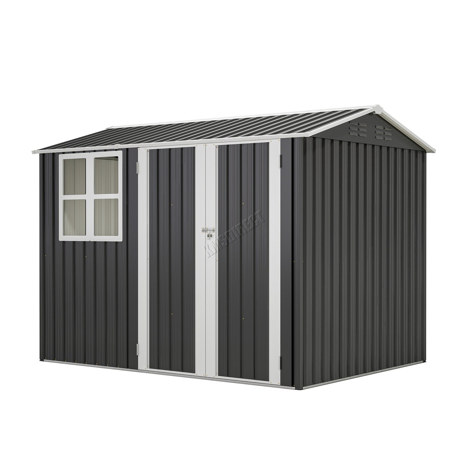 BIRCHTREE Garden Shed Metal With Window