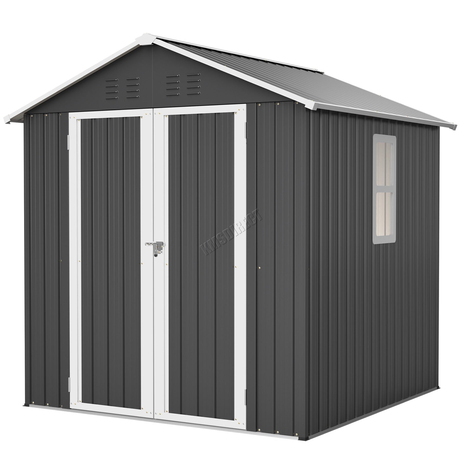 BIRCHTREE Garden Shed Metal With Window