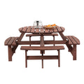 Birchtree 8-Seater Round Garden Table