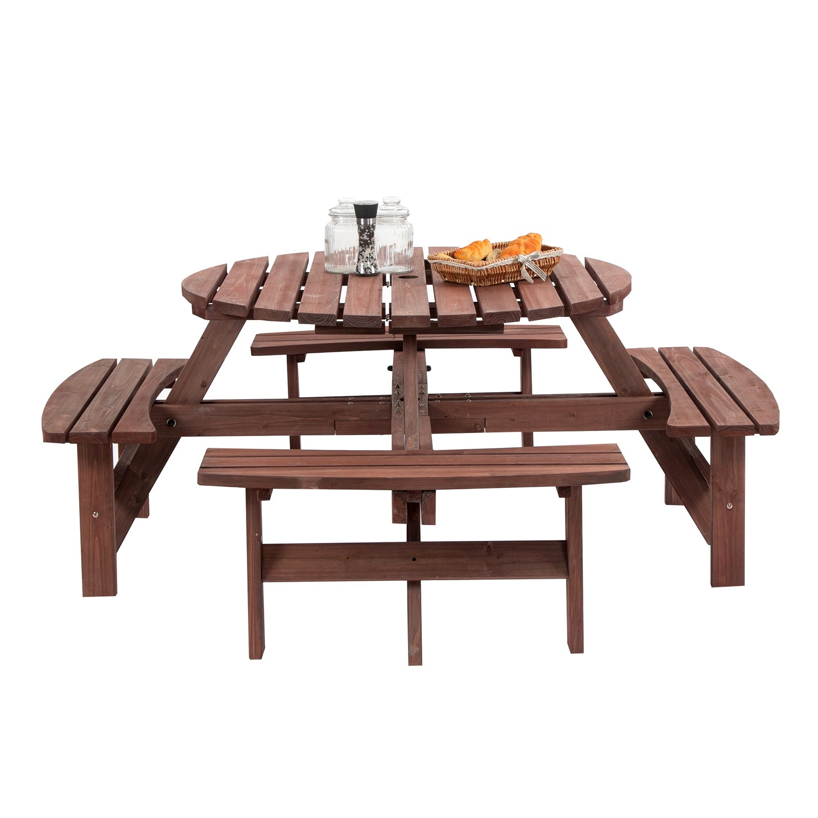 Birchtree 8-Seater Round Garden Table