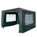 BIRCHTREE Gazebo PE 3x3m Tent With 4 Walls Canopy