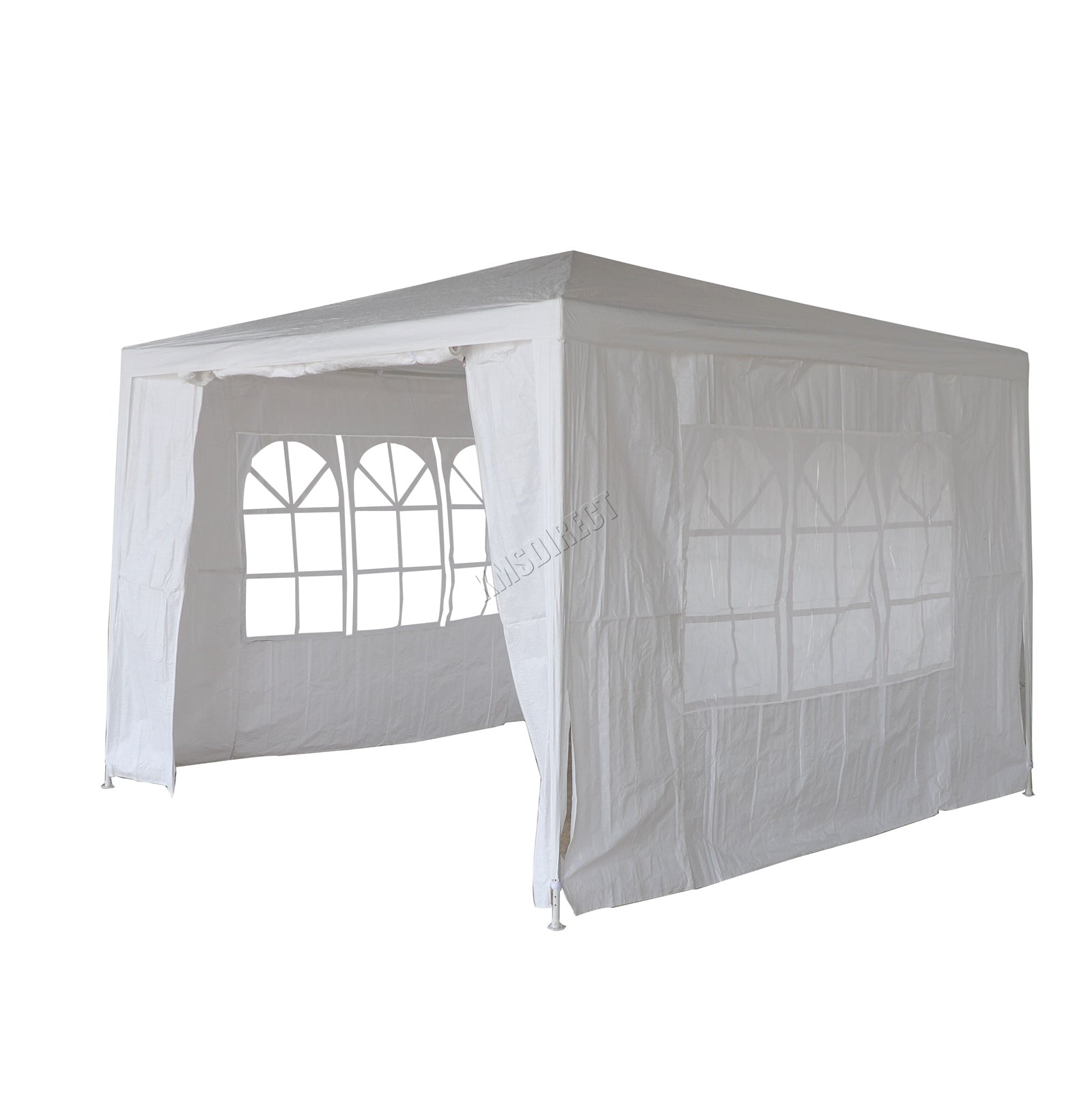 BIRCHTREE Gazebo PE 3x3m Tent With 4 Walls Canopy