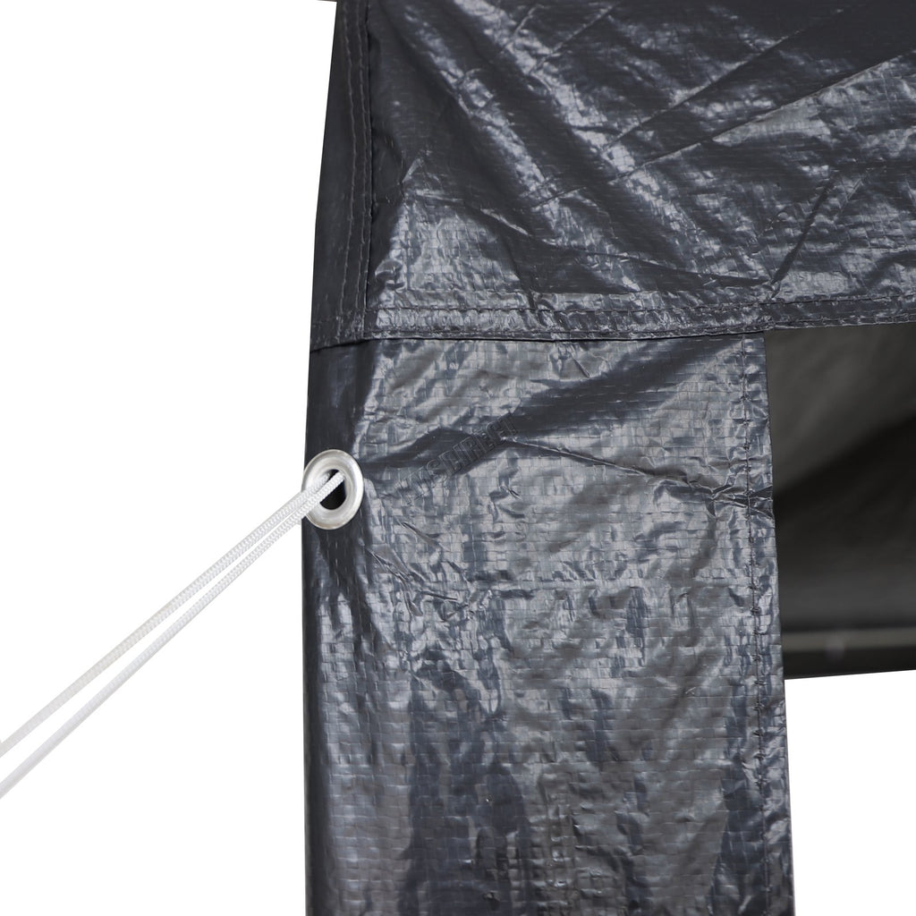 BIRCHTREE Gazebo PE 3x6m Tent With 6 Walls Canopy