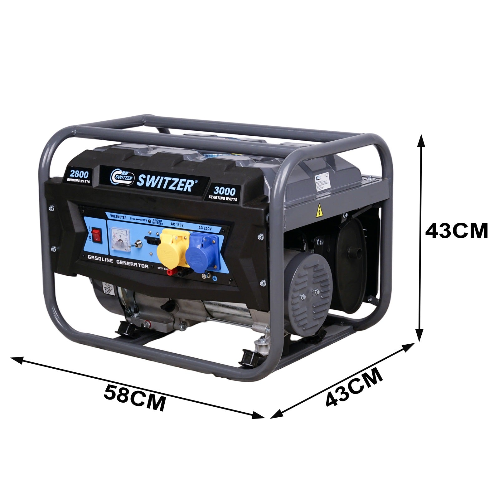 SwitZer 2800W Petrol Generator SZ-PG01