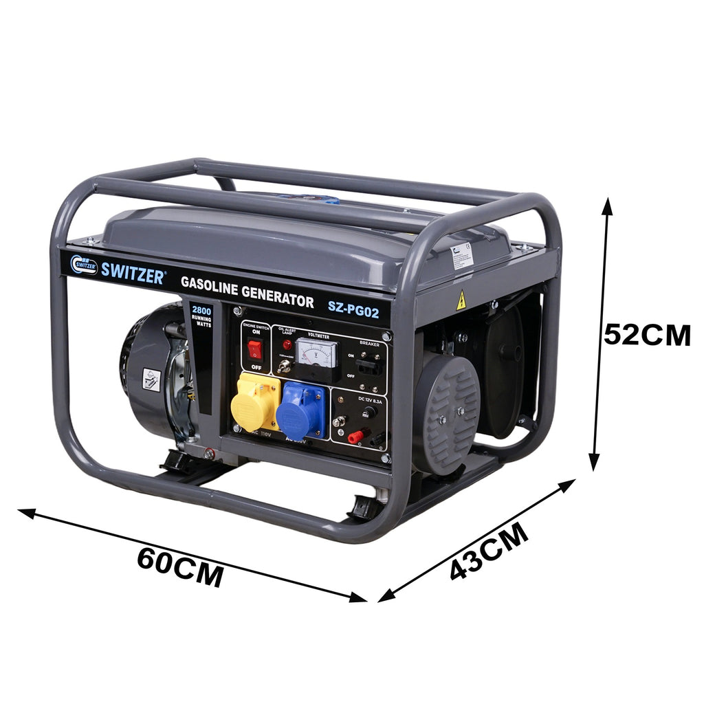 SwitZer 2800W Petrol Generator SZ-PG02