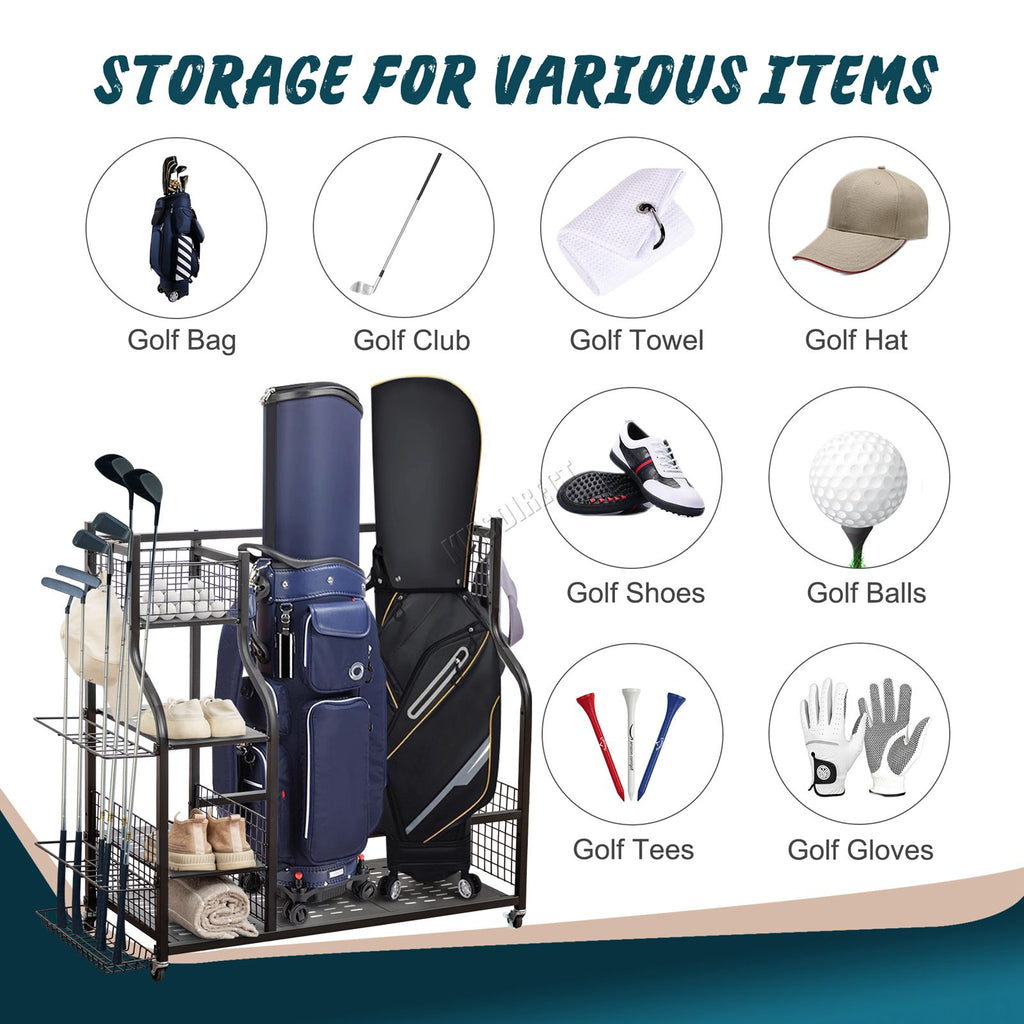 WestWood Golf Storage Rack Extra Large Black