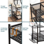 WestWood Golf Storage Rack Extra Large Black