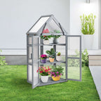 BIRCHTREE Greenhouse Wooden Frame G01 Grey