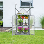 BIRCHTREE Greenhouse Wooden Frame G01 Grey