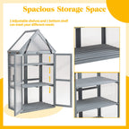 BIRCHTREE Greenhouse Wooden Frame G01 Grey