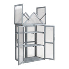 BIRCHTREE Greenhouse Wooden Frame G01 Grey
