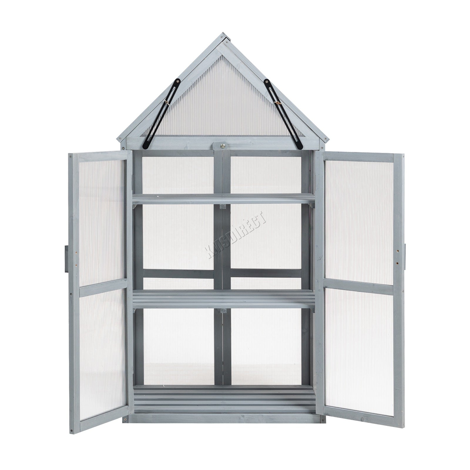 BIRCHTREE Greenhouse Wooden Frame G01 Grey
