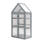 BIRCHTREE Greenhouse Wooden Frame G01 Grey