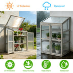 BIRCHTREE Greenhouse Wooden Frame G02 Grey