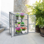 BIRCHTREE Greenhouse Wooden Frame G02 Grey