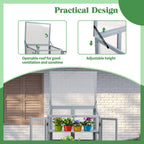 BIRCHTREE Greenhouse Wooden Frame G02 Grey