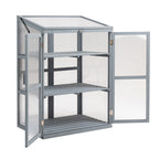 BIRCHTREE Greenhouse Wooden Frame G02 Grey